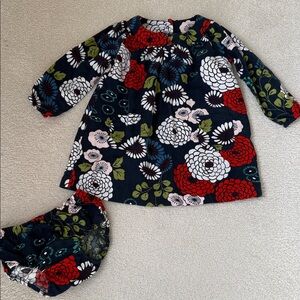 Tea Collection Navy Floral Dress